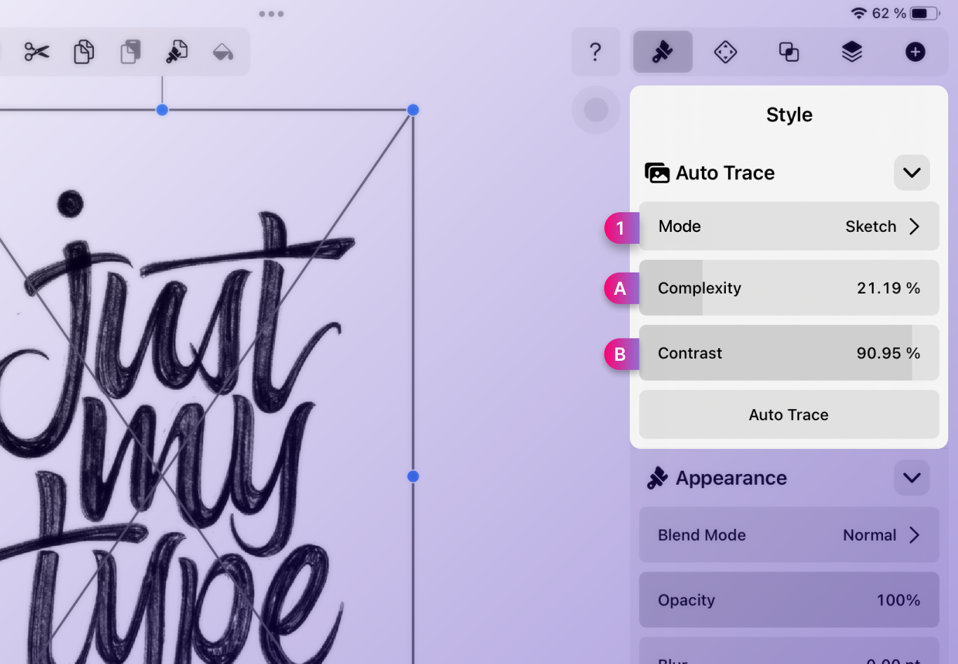 Images Vectornator Learn iPad